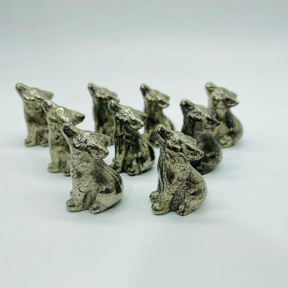 Pyrite Wolf Carving Wholesale -Wholesale Crystals