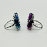 Rainbow Fluorite Butterfly Ring Wholesale -Wholesale Crystals