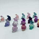 Rainbow Fluorite Eagle Skull Carving Wholesale -Wholesale Crystals