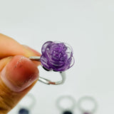 Rainbow Fluorite Flower Ring Wholesale -Wholesale Crystals