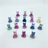 Rainbow Fluorite Ghost Dog Carving Crystal Wholesale -Wholesale Crystals