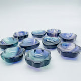 Rainbow Fluorite Heart Flower Small Bowl Wholesale -Wholesale Crystals