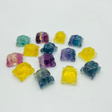 Rainbow Fluorite Mini Pumpkin Carriage Car Carving Wholesale -Wholesale Crystals