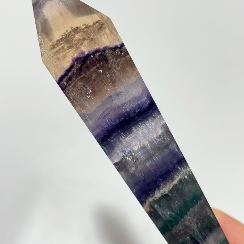 Rainbow Fluorite Point Scepter Magic Wand Wholesale - Wholesale Crystals