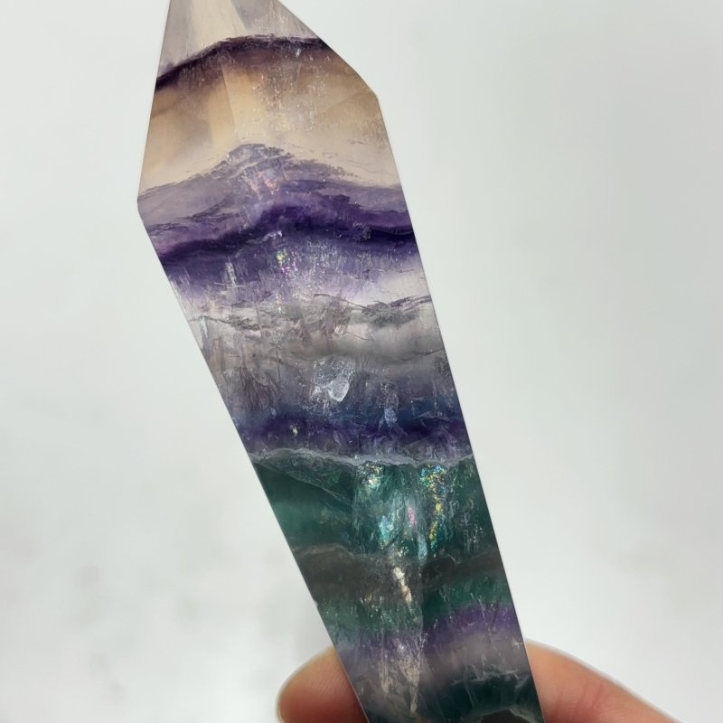 Rainbow Fluorite Point Scepter Magic Wand Wholesale - Wholesale Crystals