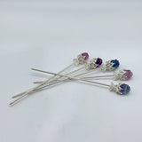Rainbow Fluorite Rose Flower Hairpin Carving Wholesale -Wholesale Crystals