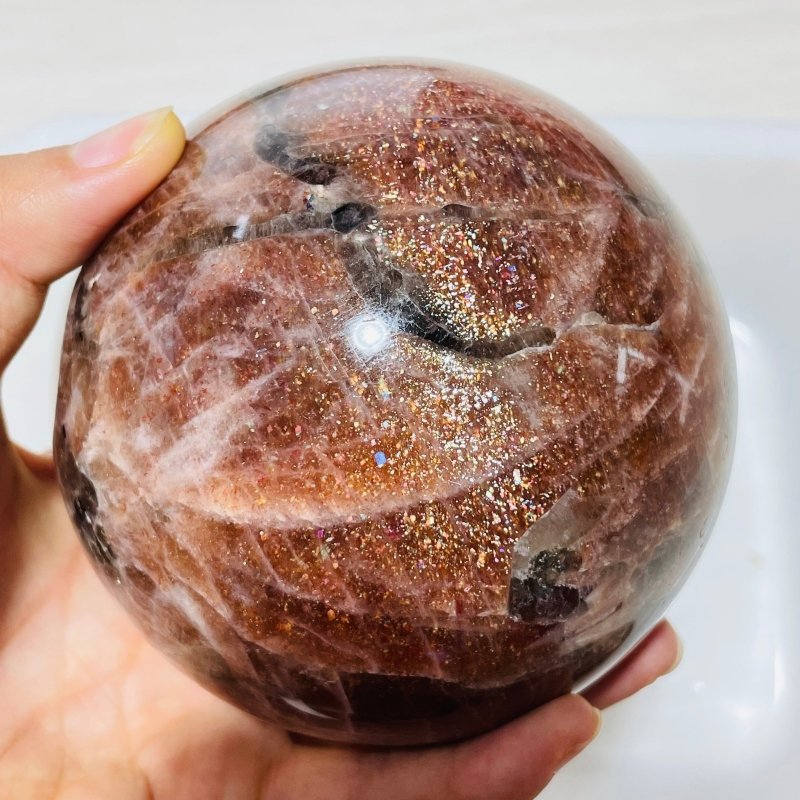 Rare Large Sunstone Beautiful Sphere -Wholesale Crystals