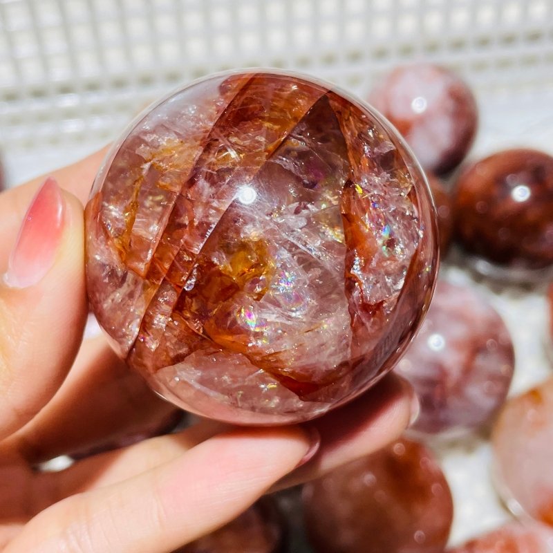 Red Fire Quartz Sphere Crystal Ball Wholesale -Wholesale Crystals