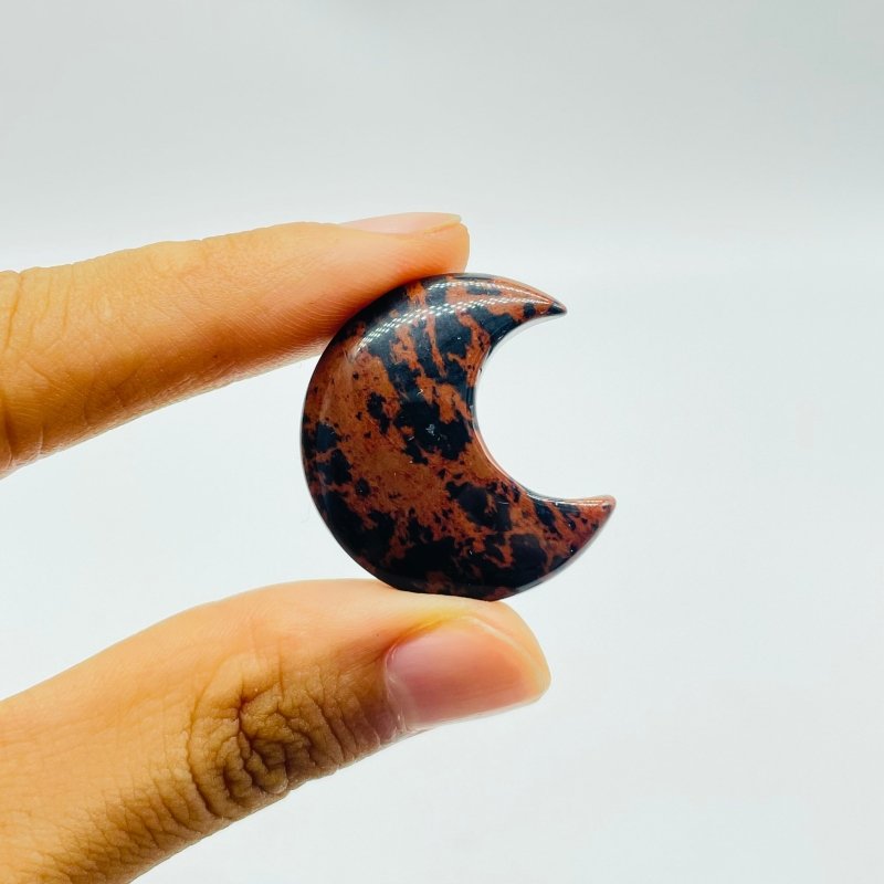 Red Obsidian Moon Carving Wholesale -Wholesale Crystals