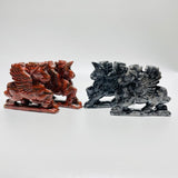 Red Sesame Stone & Larvikite Pegasus Carving Wholesale -Wholesale Crystals