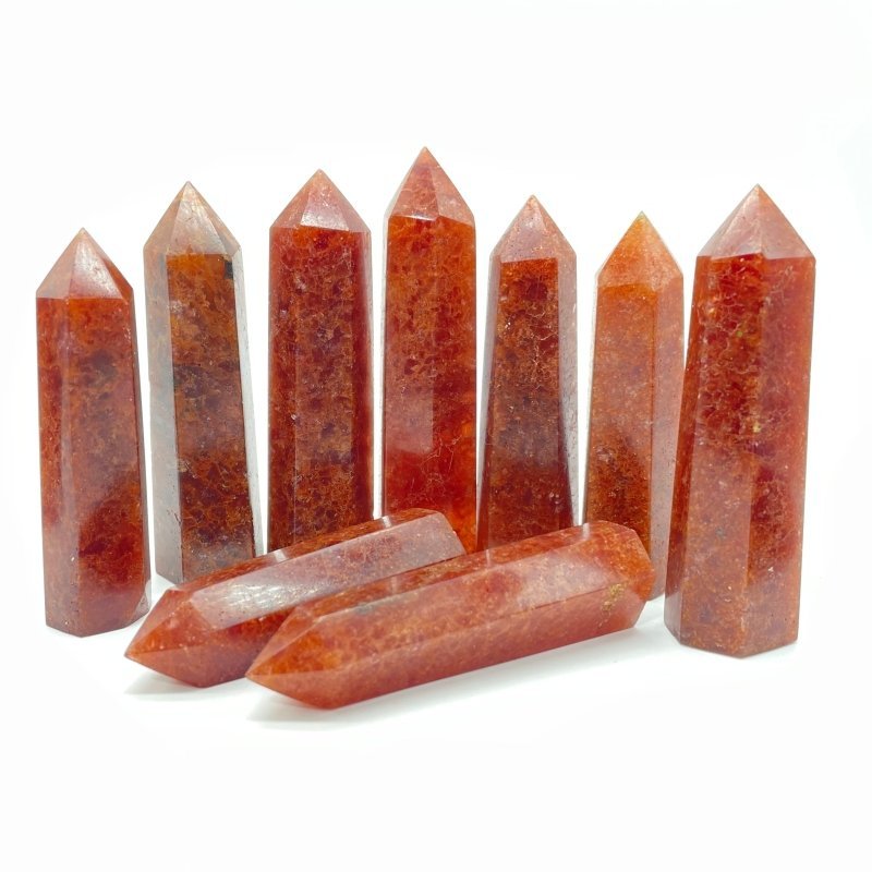 Red Strawberry Quartz Tower Points Wholesale - Wholesale Crystals