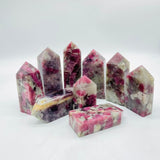 Red Tourmaline Four-Sided Tower Wholesale -Wholesale Crystals