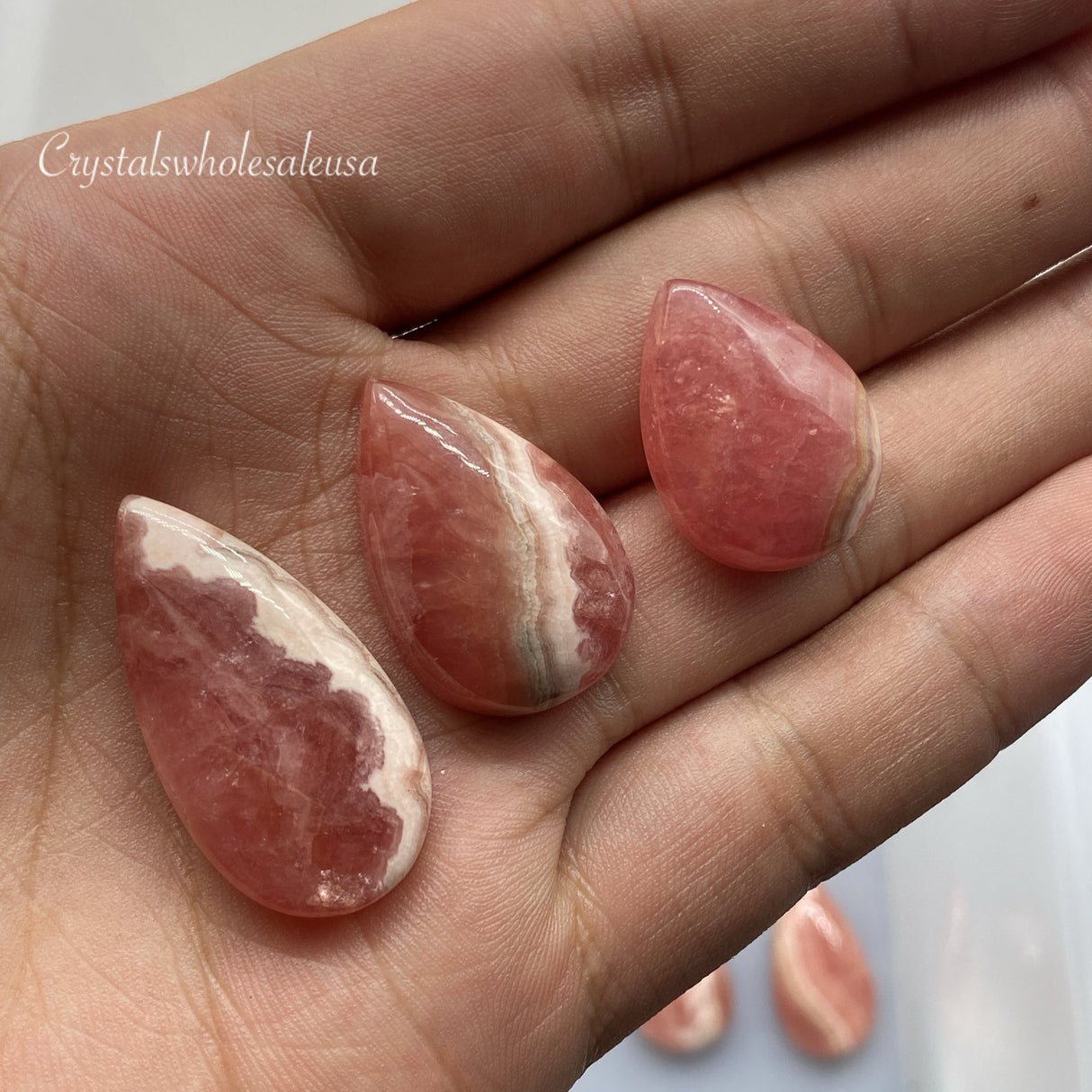 Rhodochrosite (Argentina) Teardrop -Wholesale Crystals