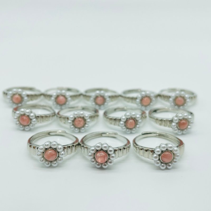 Rhodochrosite Flower Ring Wholesale -Wholesale Crystals