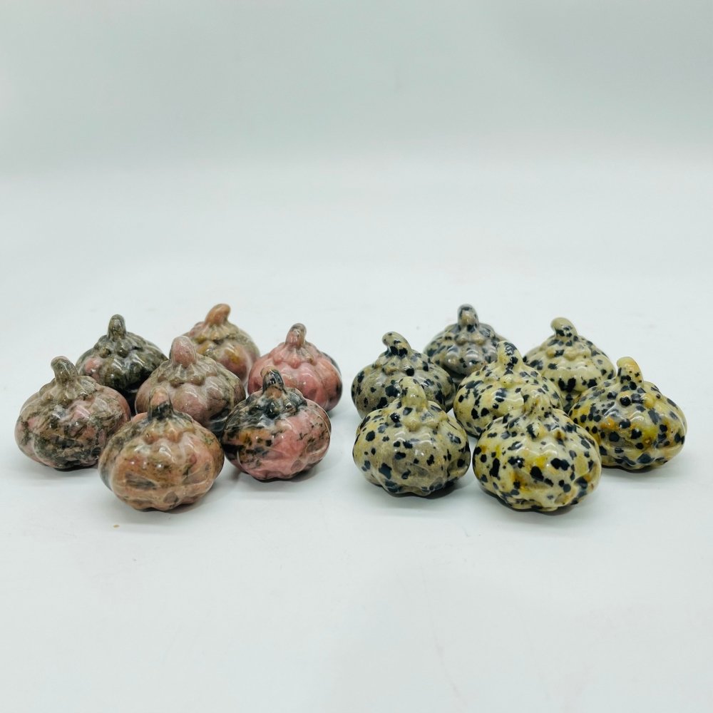 Rhodonite & Dalmatian Pumpkin Carving Wholesale -Wholesale Crystals