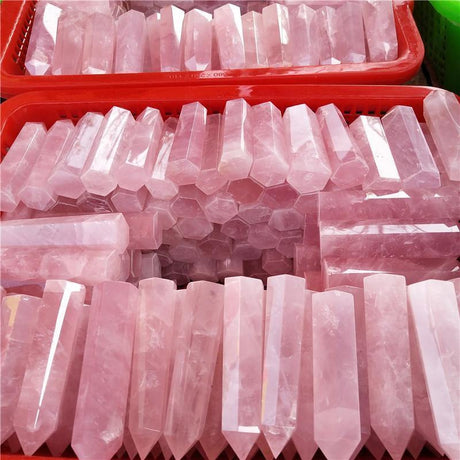 Rose Quartz Crystal Madagascar Deep Pink -Wholesale Crystals