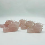 Rose Quartz Dragon Head Carving Wholesale -Wholesale Crystals