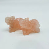 Rose Quartz&Carnelian Elephant Carving Wholesale -Wholesale Crystals