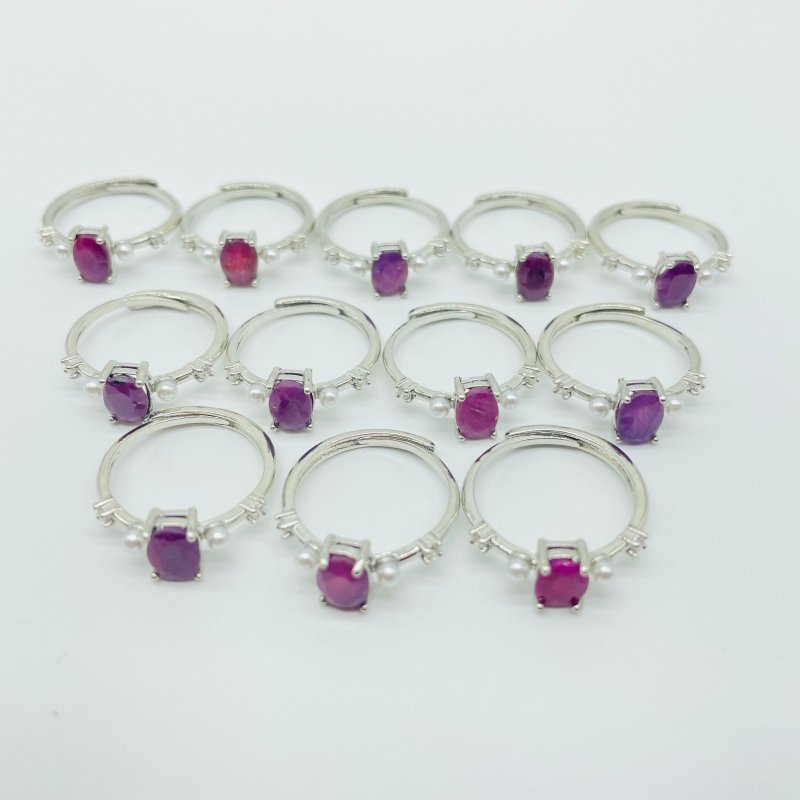 Ruby Ring Cut Faceted Stone Wholesale -Wholesale Crystals