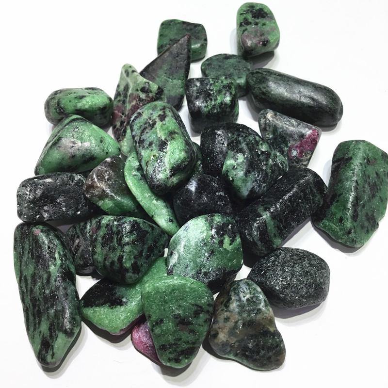 ruby zoisite tumbled -Wholesale Crystals