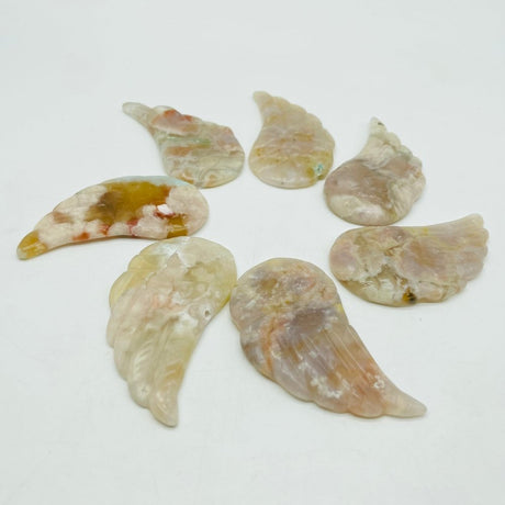 Sakura Agate Angel Wing Carving Wholesale -Wholesale Crystals