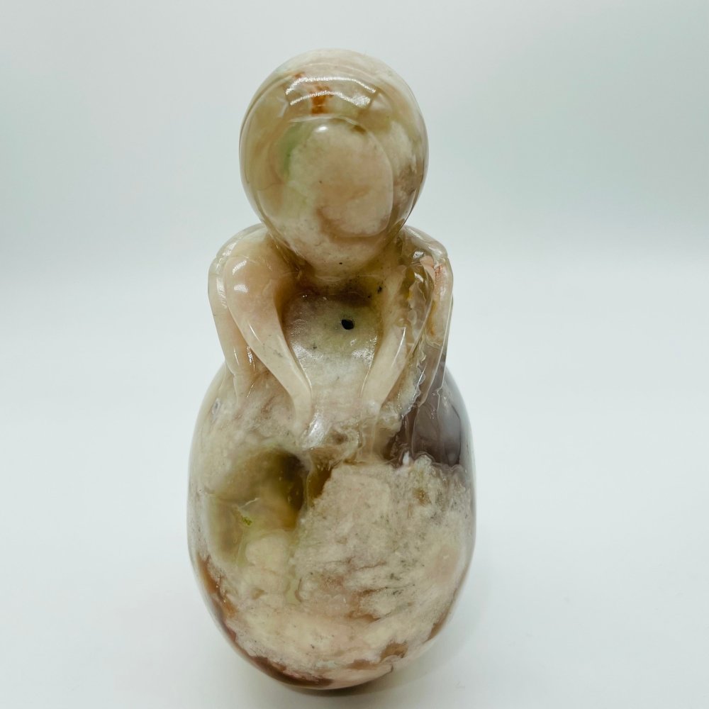 Sakura Flower Agate Beetle Skull Carving -Wholesale Crystals