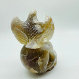 Sakura Flower Agate Eagle Skull Carving -Wholesale Crystals