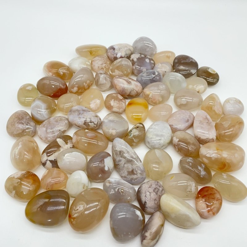 Sakura Flower Agate Tumbled Wholesale -Wholesale Crystals