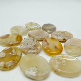 Sakura Flower Agate Worry Stone Wholesale -Wholesale Crystals