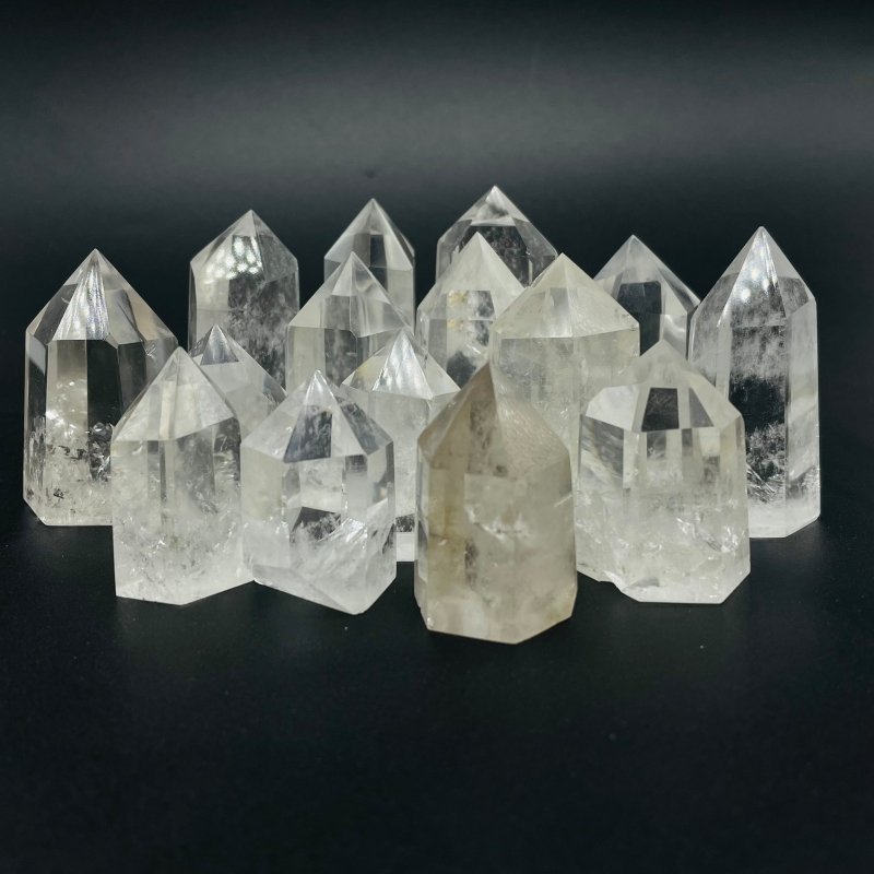 Short Fat Clear Quartz Tower Points Wholesale - Wholesale Crystals