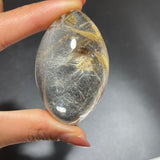 Silver Rutile Quartz Mixed Mica Horse Eye Marquise Shape -Wholesale Crystals