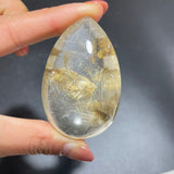 Silver Rutile Quartz Mixed Mica Teardrop Shape -Wholesale Crystals