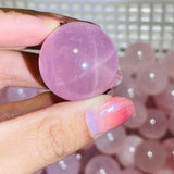 Six Star Line Rose Quartz Spheres Wholesale -Wholesale Crystals