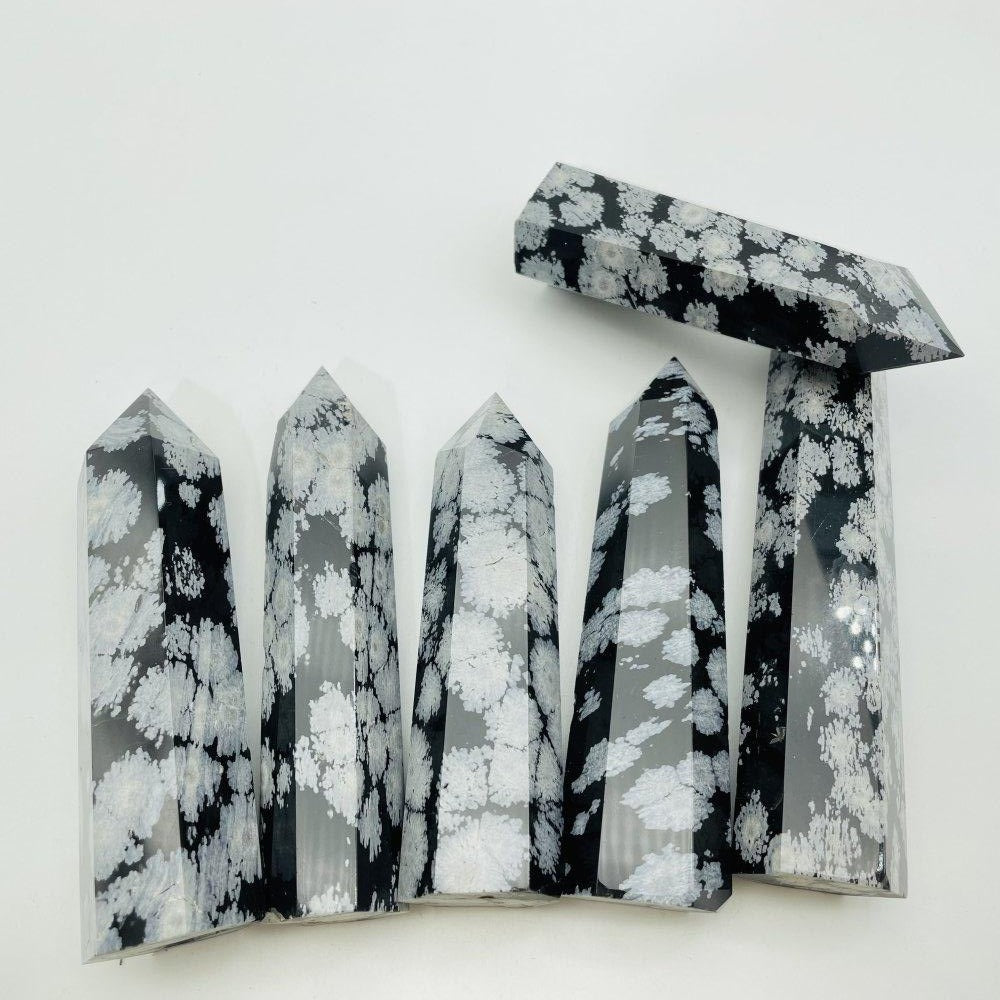 Snowflake Obsidian Tower Point Wholesale -Wholesale Crystals