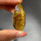 Spark Golden Rutile Teardrop Pendant -Wholesale Crystals