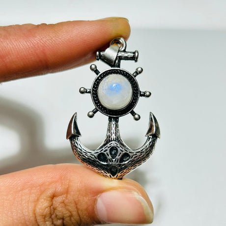 Sri Lanka Moonstone Anchor Shape Pendant Wholesale -Wholesale Crystals