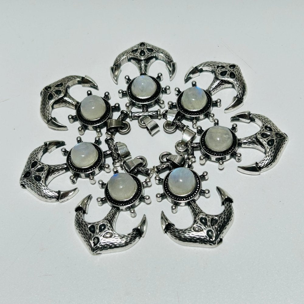 Sri Lanka Moonstone Anchor Shape Pendant Wholesale -Wholesale Crystals