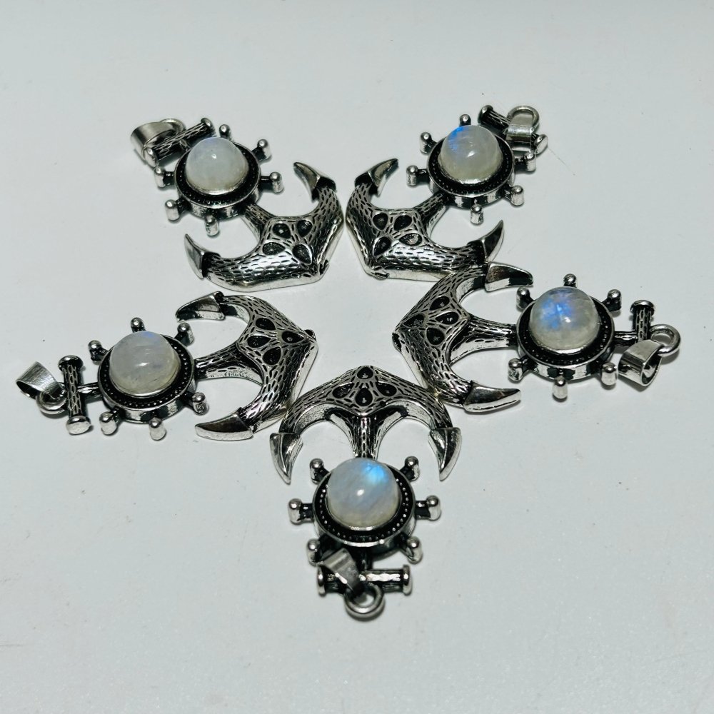 Sri Lanka Moonstone Anchor Shape Pendant Wholesale -Wholesale Crystals