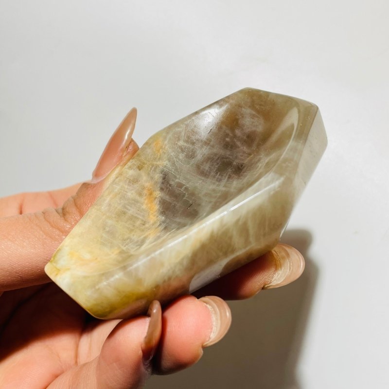 Sunstone Mixed Moonstone Coffin Carving Wholesale - Wholesale Crystals