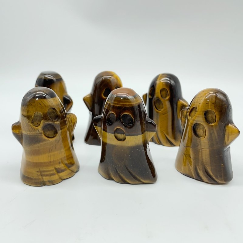 Tiger Eye Ghost Halloween Carving Wholesale -Wholesale Crystals