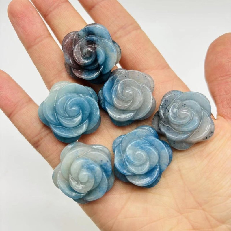 Trolleite Rose Flower Carving Crystal Wholesale - Wholesale Crystals