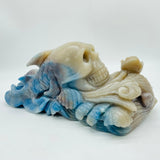 Trolleite Stone Skull Fish Tail Waves Hand Carving -Wholesale Crystals