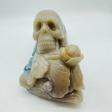 Trolleite Stone Skull Fish Tail Waves Hand Carving -Wholesale Crystals