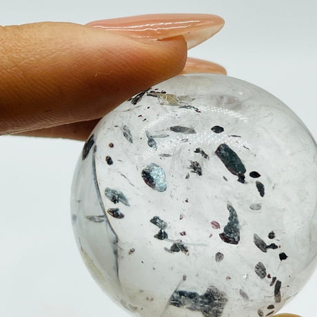 Unique Clear Quartz With Red Mica Sphere -Wholesale Crystals