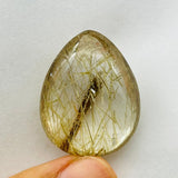 Unique Green Tourmaline In Clear Quartz Teardrop DIY Pendant Jewelry Making -Wholesale Crystals