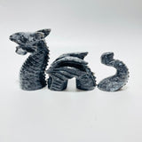 Unique Larvikite Stone Combination Dragon Carving Wholesale -Wholesale Crystals