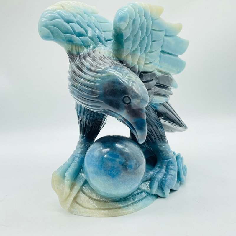 Unique Trolleite Stone Eagle And Egg Large Carving - Wholesale Crystals