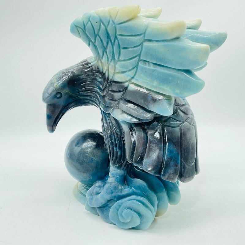 Unique Trolleite Stone Eagle And Egg Large Carving - Wholesale Crystals