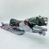 Unique Vein Ocean Jasper Galloping Leopard Panther Carving -Wholesale Crystals