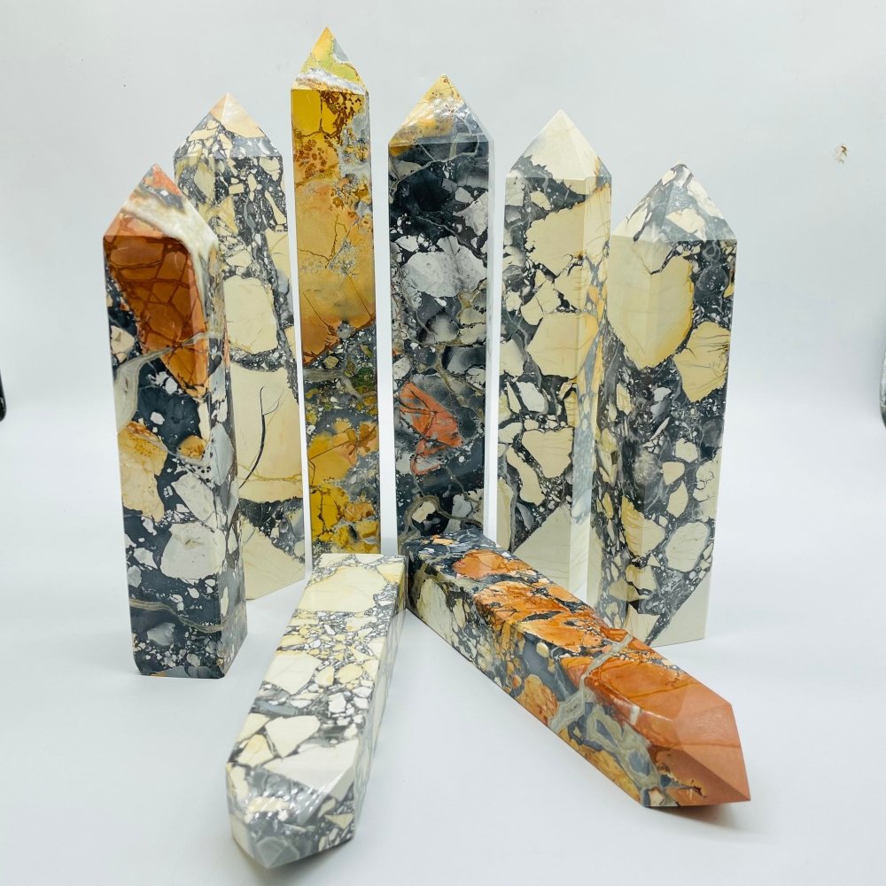 Wasp Stone Four-Sided Tower Points Wholesale -Wholesale Crystals